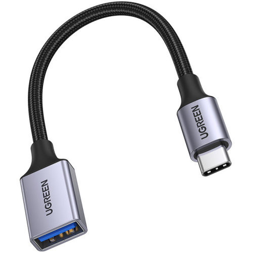 Ugreen Distributor - 6941876213054 - UGR1665 - UGREEN US378 USB-C (male)/USB-A (female) 3.0 OTG Cable 0.15m black - B2B homescreen