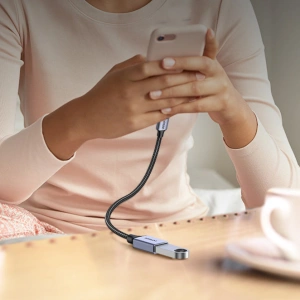 Kabel OTG UGREEN US378 USB C (męski)/USB-A (żeński) 3.0 0.15m czarny