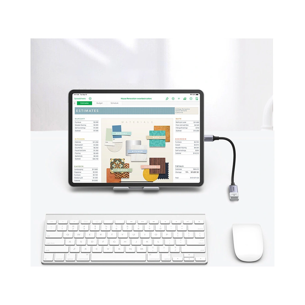 Hurtownia GSM - Kabel OTG UGREEN US378 USB C (męski)/USB-A (żeński) 3.0 0.15m czarny - UGR1665 - {ean13} - Hurt