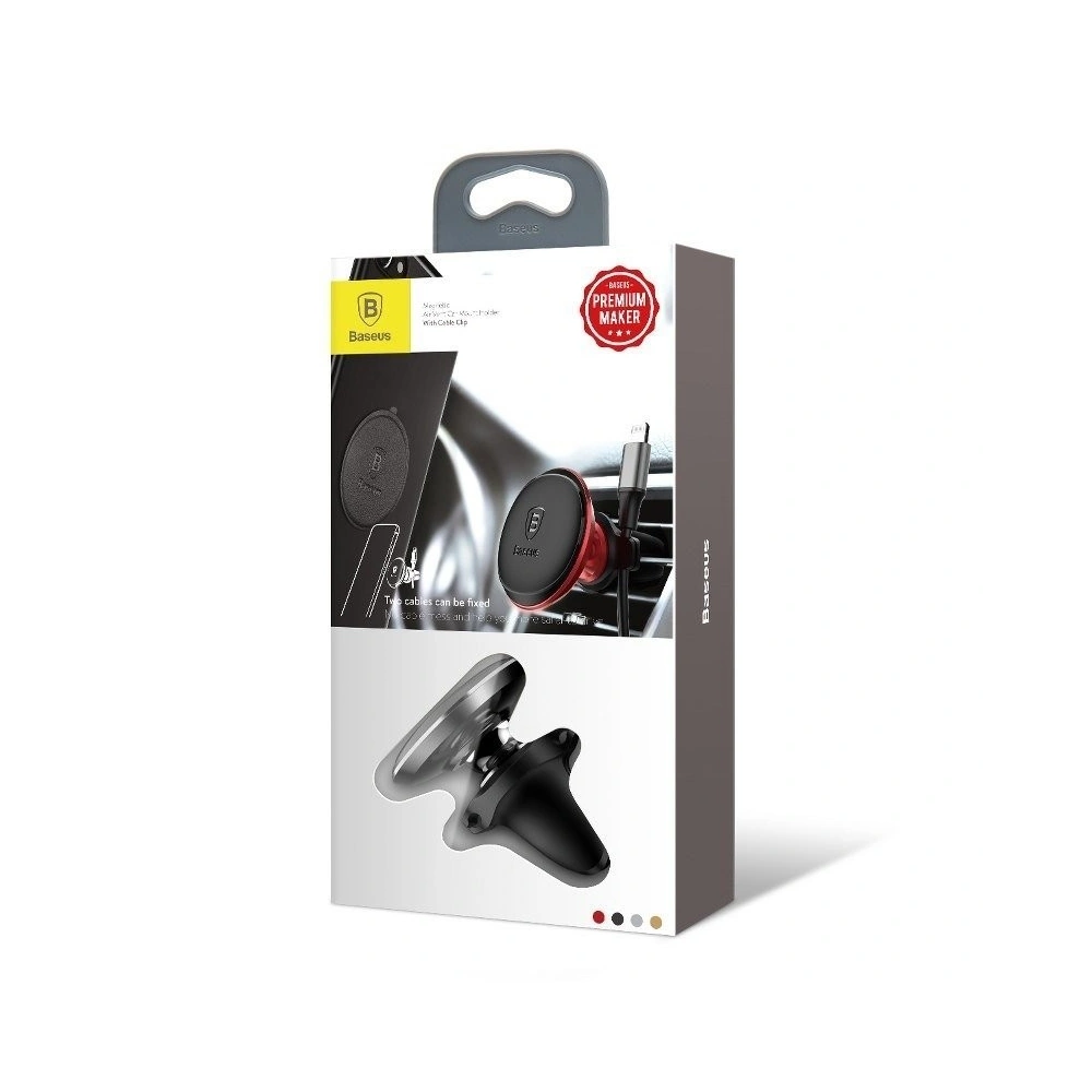 Hurtownia GSM - Magnetyczny uchwyt samochodowy do kratki Baseus Magnetic Air Vent (czarny) - BSU095BLK - {ean13} - Hurt