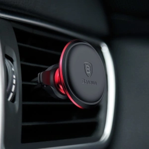 Hurtownia GSM - Magnetyczny uchwyt samochodowy do kratki Baseus Magnetic Air Vent (czerwony) - BSU096RED - {ean13} - Hurt