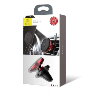 Hurtownia GSM - Magnetyczny uchwyt samochodowy do kratki Baseus Magnetic Air Vent (czerwony) - BSU096RED - {ean13} - Hurt