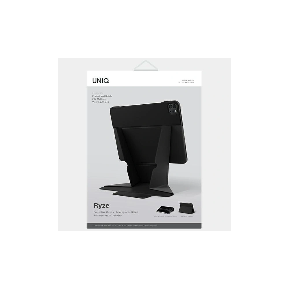 Hurtownia GSM - Etui UNIQ Ryze Apple iPad Air 10.9 2020/2022 (4. und 5. Gen) / iPad Pro 11 2021/2022 (3. und 4. Gen) / iPad Air 11 2024 (6. Generation) schwarz/black - UNIQ908 - {ean13} - Hurt