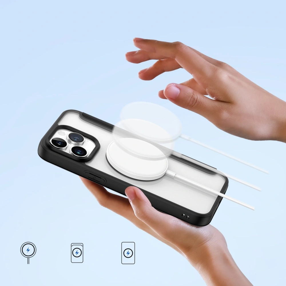 Hurtownia GSM - Dux Ducis Skin X Pro MagSafe Apple iPhone 15 Pro fekete tok - DDS1788 - {ean13} - Hurt