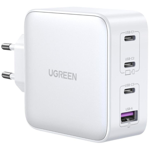 Ugreen Distributor - 6941876213375 - UGR1667 - UGREEN CD226 GaN Wall Charger 3xUSB-C/USB-A 100W PPS white - B2B homescreen