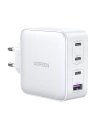 Încărcătorul de rețea GaN UGREEN CD226 3xUSB-C/USB-A 100W PPS alb