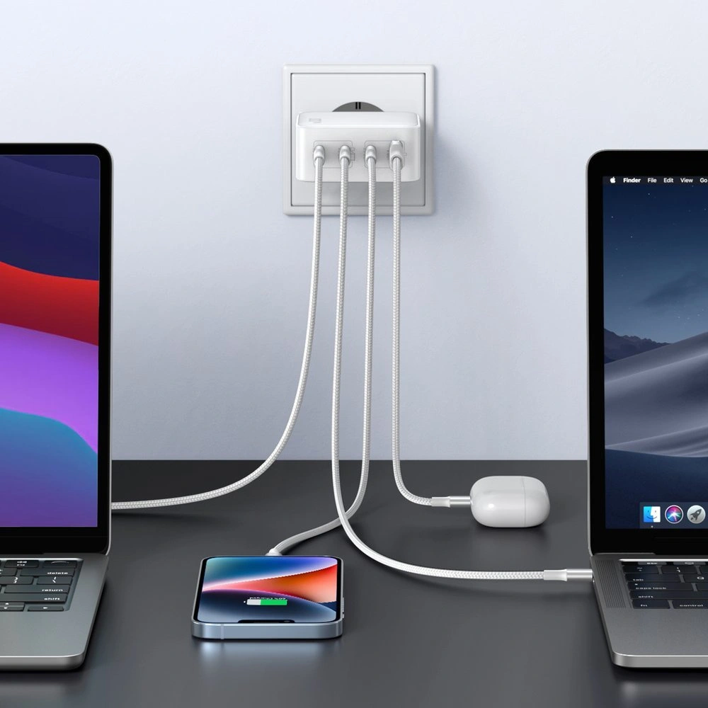 Hurtownia GSM - Încărcătorul de rețea GaN UGREEN CD226 3xUSB-C/USB-A 100W PPS alb - UGR1667 - {ean13} - Hurt