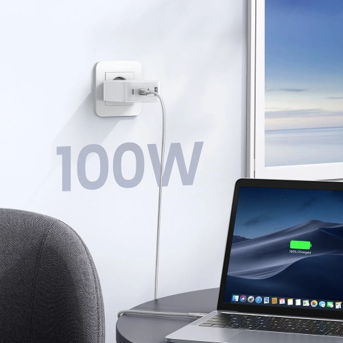 Ładowarka sieciowa GaN UGREEN CD226 3xUSB-C/USB-A 100W PPS biała