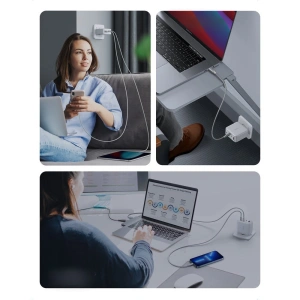 Hurtownia GSM - Ładowarka sieciowa GaN UGREEN CD226 3xUSB-C/USB-A 100W PPS biała - UGR1667 - {ean13} - Hurt