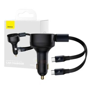 Hurtownia GSM - Auto nabíječka Baseus Enjoyment 33W + USB-C kabely (černá) - BSU4466 - {ean13} - Hurt