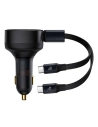 Hurtownia GSM - Autós töltő Baseus Enjoyment 33W + USB-C kábelek (fekete) - BSU4466 - {ean13} - Hurt