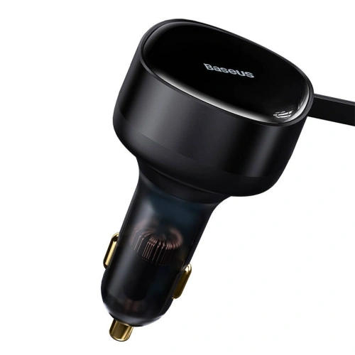Ładowarka samochodowa Baseus Enjoyment 33W + kable USB-C (czarna)