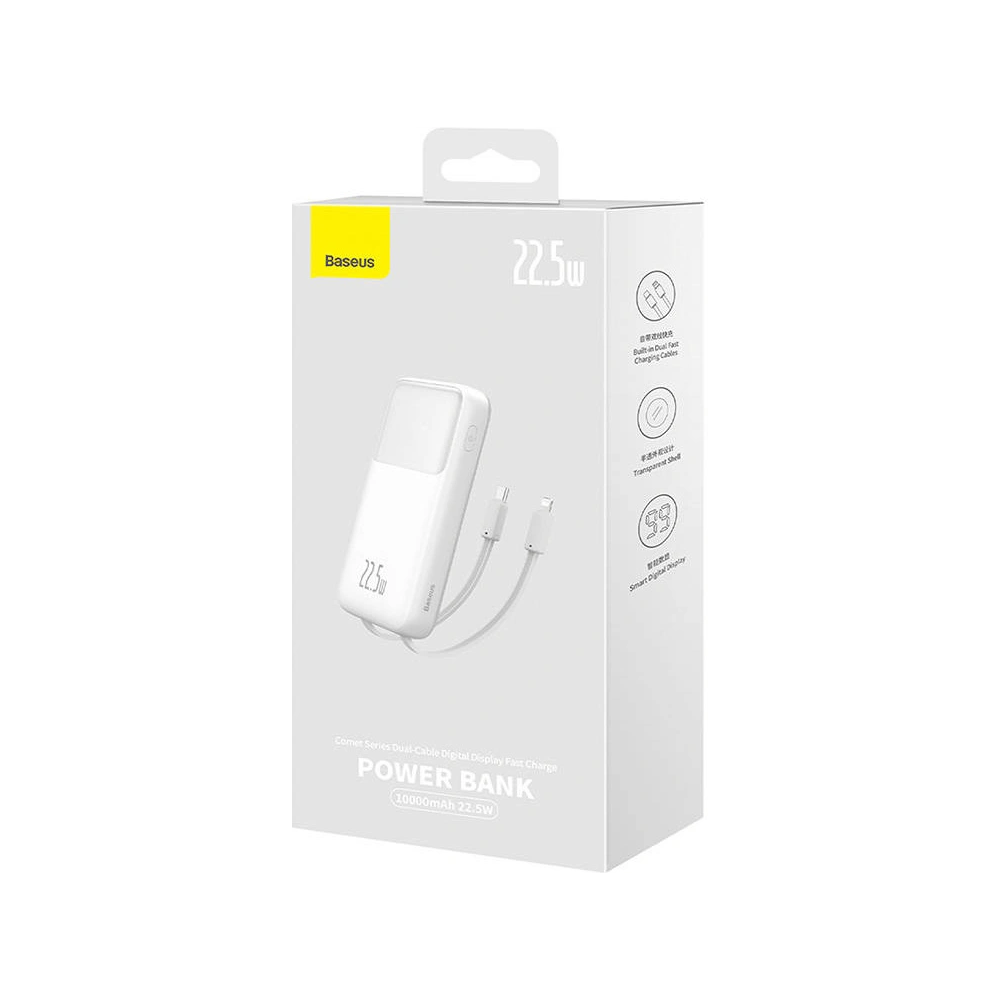 Hurtownia GSM - Powerbank Baseus Comet 10000mAh 22.5W (fehér) - BSU4467 - {ean13} - Hurt