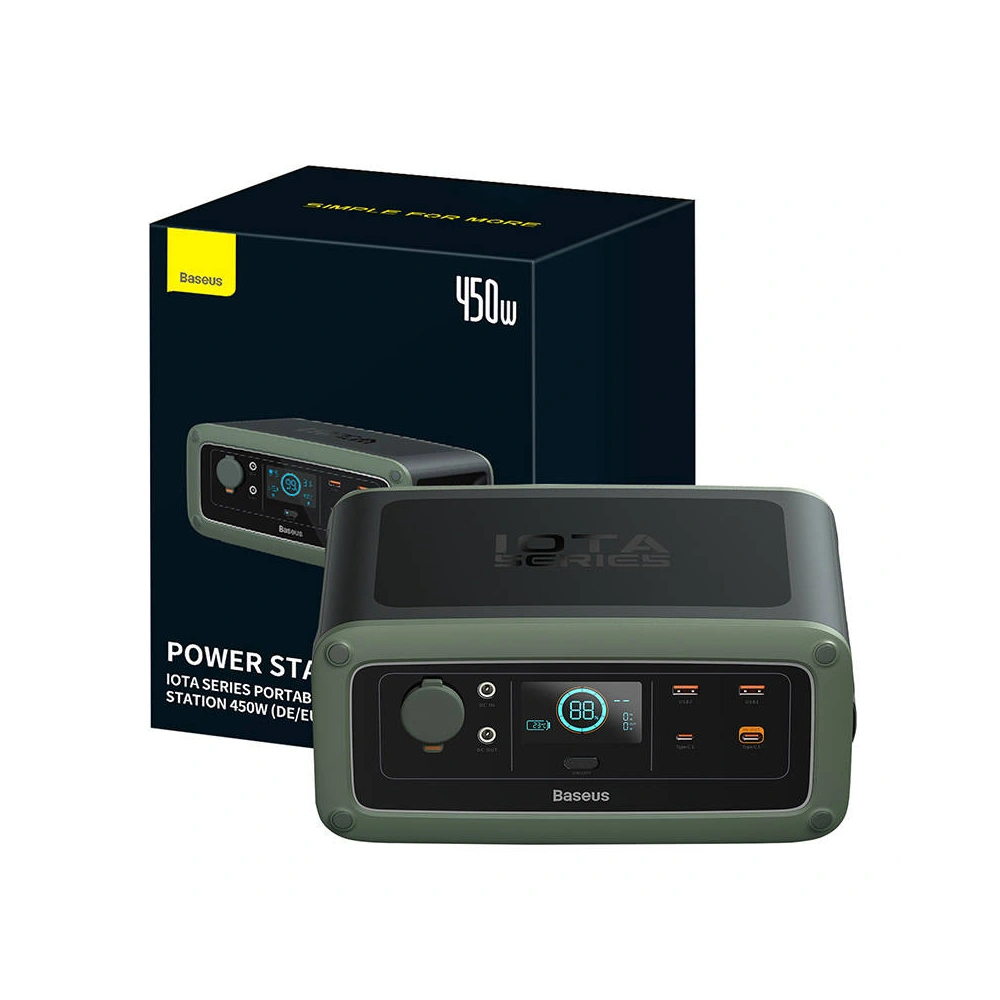 Hurtownia GSM - Powerbank/Stacja zasilająca Baseus ioTa 450W 90000mAh (zielony) - BSU4470 - {ean13} - Hurt