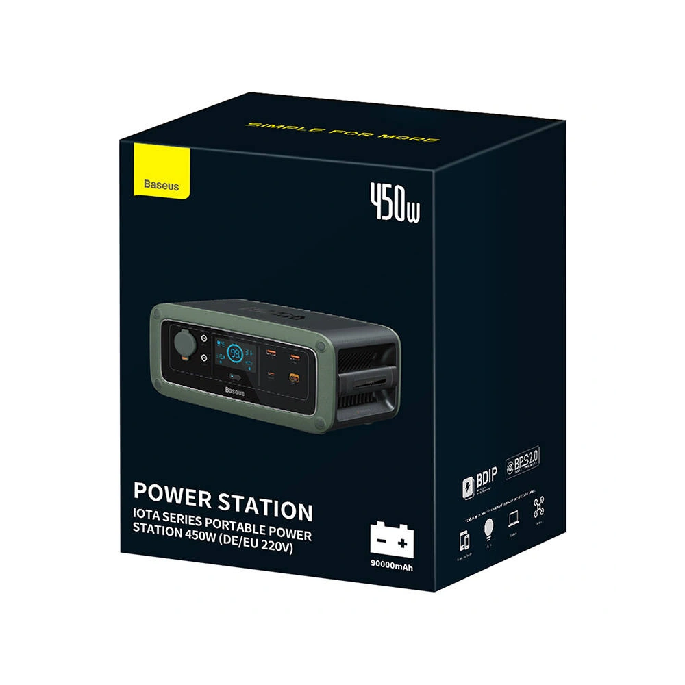Hurtownia GSM - Powerbank/Stacja zasilająca Baseus ioTa 450W 90000mAh (zielony) - BSU4470 - {ean13} - Hurt