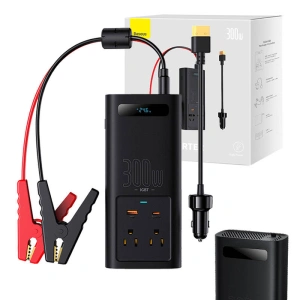 Hurtownia GSM - Inwerter samochodowy Baseus 300W, 24V, CN/EU (czarny) - BSU4471 - {ean13} - Hurt