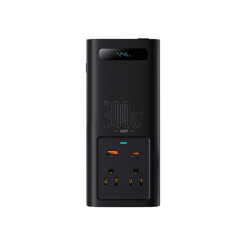 Hurtownia GSM - Autós inverter Baseus 300W, 24V, CN/EU (fekete) - BSU4471 - {ean13} - Hurt