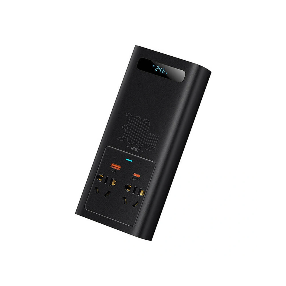 Hurtownia GSM - Autós inverter Baseus 300W, 24V, CN/EU (fekete) - BSU4471 - {ean13} - Hurt