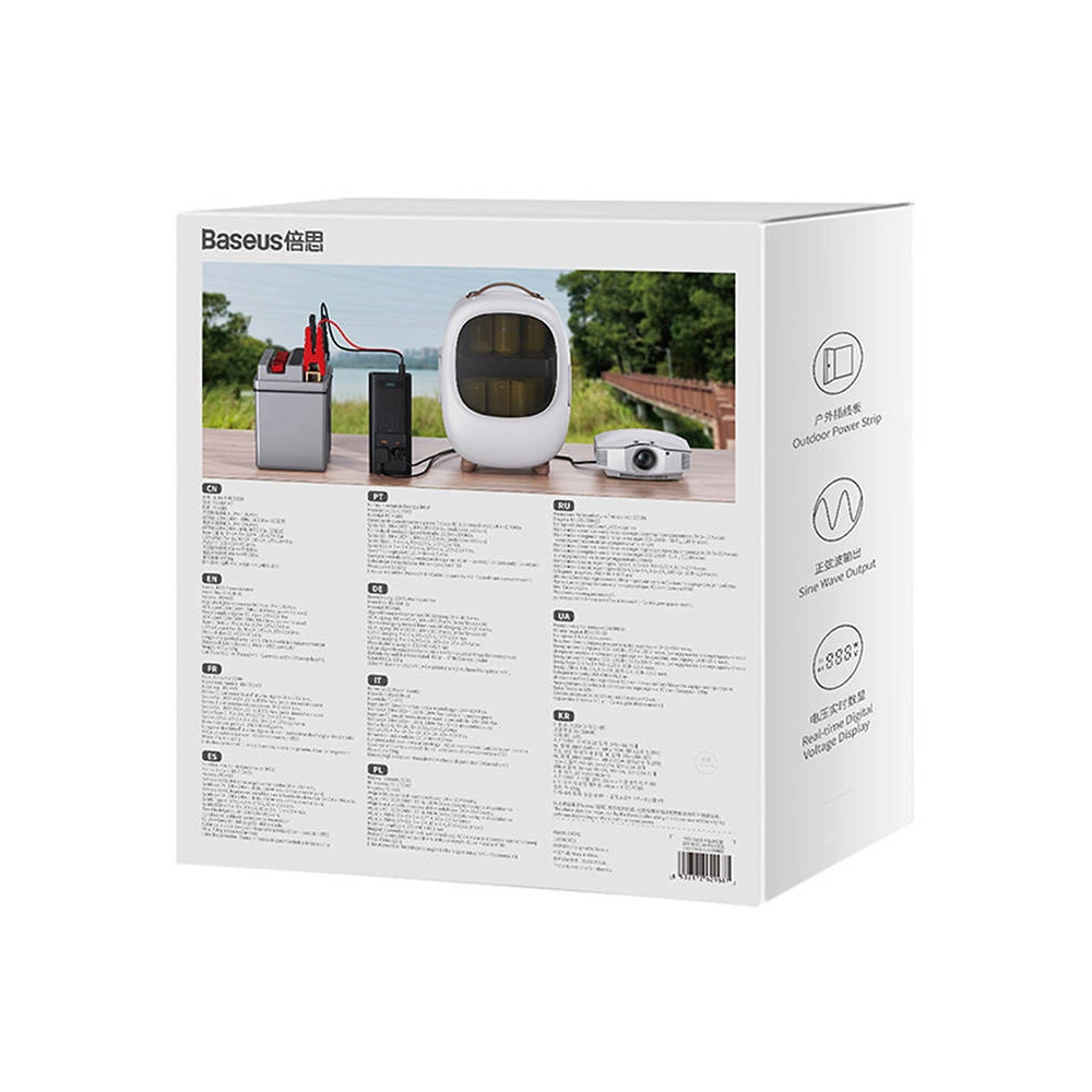 Hurtownia GSM - Autoinverter Baseus 300W, 24V, CN/EU (schwarz) - BSU4471 - {ean13} - Hurt