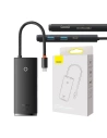Adapter HUB Baseus OS Lite 6-Port USB-C/HDMI - USB3.0x2 - PD - SD/TF (negru)