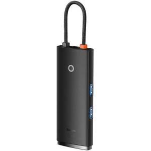 Hurtownia GSM - Adapter HUB Baseus OS Lite 6-Port USB-C/HDMI - USB3.0x2 - PD - SD/TF (fekete) - BSU4473 - {ean13} - Hurt