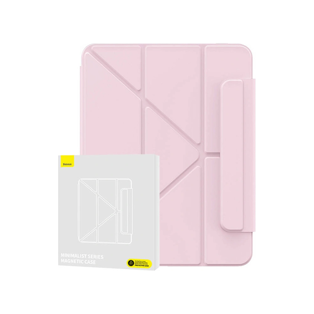 Hurtownia GSM - Magnetische Hülle Baseus Minimalist Apple iPad Air 10.9 2020/2022 (4. und 5. Gen) / iPad Pro 11 2021/2022 (3. und 4. Gen) / iPad Air 11 2024 (6. Generation) (baby pink) - BSU4478 - {ean13} - Hurt