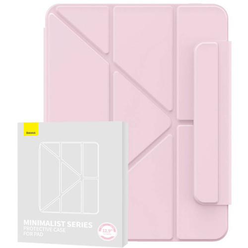Baseus Distributor - 6932172635541 - BSU4480 - Baseus Minimalist Magnetic Case Apple iPad Pro 12.9 2018/2020/2021 (3, 4, 5 gen) (baby pink) - B2B homescreen