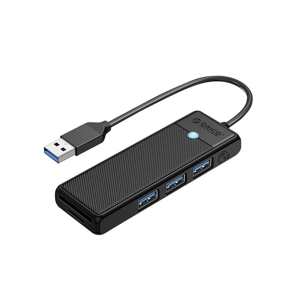 Hurtownia GSM - Adaptér Hub 4w1 Orico USB USB-A 3.0x3+ TF/SD 3.0x1 - ORC156 - {ean13} - Hurt