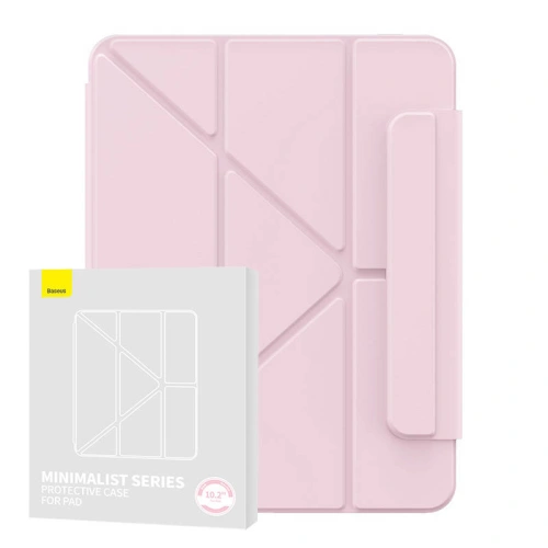Etui magnetyczne Baseus Minimalist Apple iPad 10.2 2019/2020/2021 (7., 8. i 9. generacji) (baby pink)