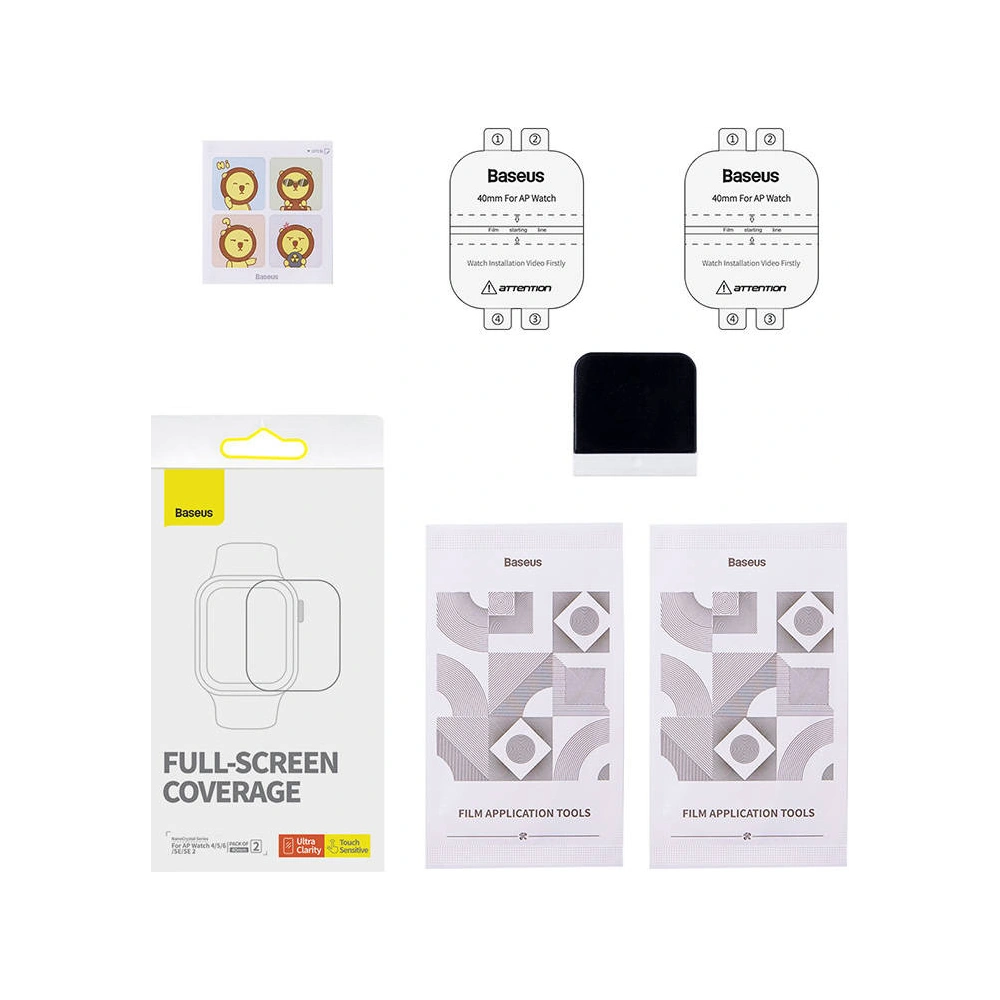 Hurtownia GSM - Folia pe ecran Baseus NanoCrystal 40mm Apple Watch 4/5/6/SE/SE 2 40mm Clear - BSU4485 - {ean13} - Hurt