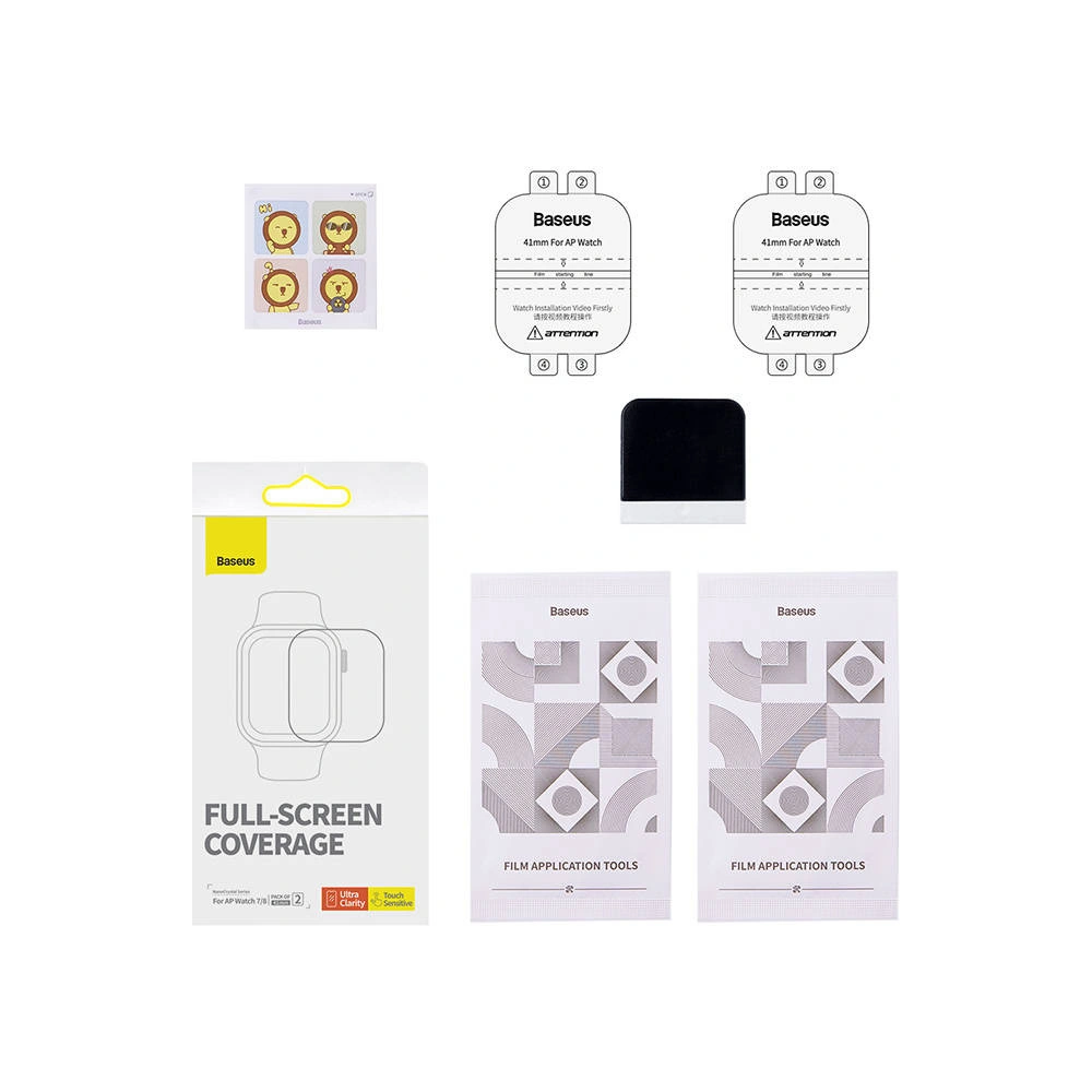 Hurtownia GSM - Folie für Bildschirm Baseus NanoCrystal 41mm Apple Watch 4/5/6/7/SE/8/9 40/41mm Klar - BSU4487 - {ean13} - Hurt