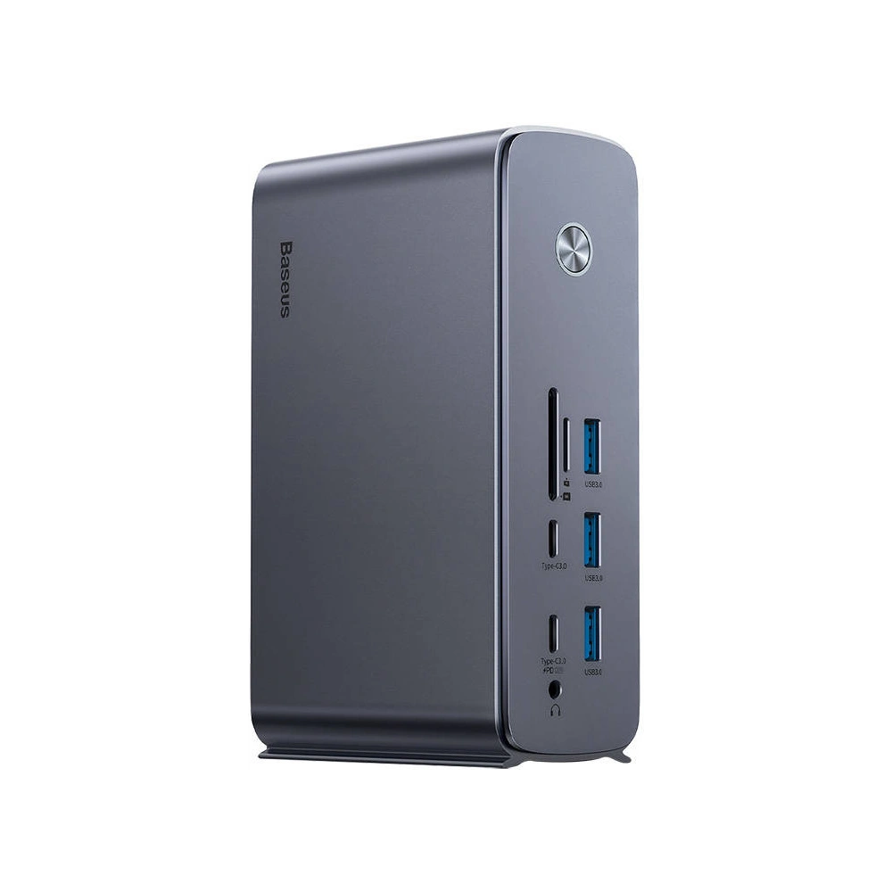 Wholesale Baseus UnionJoy Hub USB-C/HDMI4K@60Hz - 2xDP4K@60Hz - USB3.0 - 3xUSB-C 3.0 - 2xUSB2.0 - 2xPD - PC - RJ45 - SD/TF - 3.5mm - DC - BSU4496 - {ean13} - Hurt