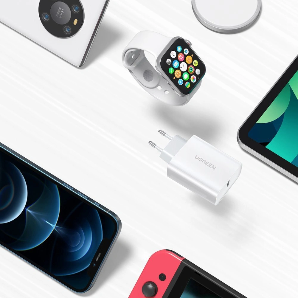 Hurtownia GSM - UGREEN 60450 USB-C hálózati töltő Power Delivery 3.0 Gyors Töltés 4.0+ 20W 3A fehér - UGR1668 - {ean13} - Hurt