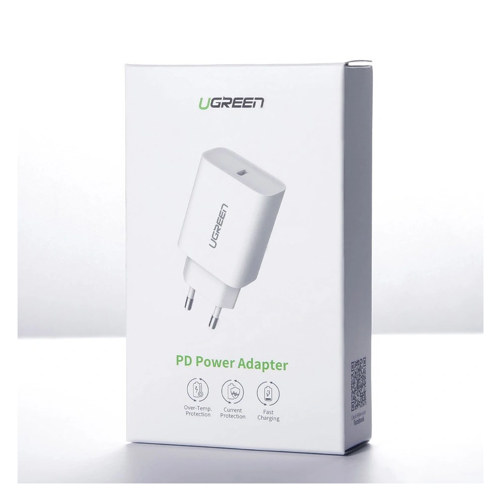 Hurtownia GSM - UGREEN 60450 Netzladegerät USB-C Power Delivery 3.0 Quick Charge 4.0+ 20W 3A weiß - UGR1668 - {ean13} - Hurt