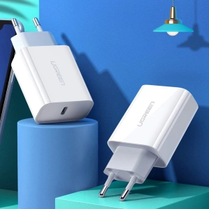 Hurtownia GSM - Ładowarka sieciowa UGREEN 60450 USB-C Power Delivery 3.0 Quick Charge 4.0+ 20W 3A biały - UGR1668 - {ean13} - Hurt
