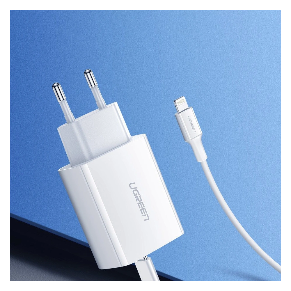 Hurtownia GSM - UGREEN 60450 USB-C hálózati töltő Power Delivery 3.0 Gyors Töltés 4.0+ 20W 3A fehér - UGR1668 - {ean13} - Hurt
