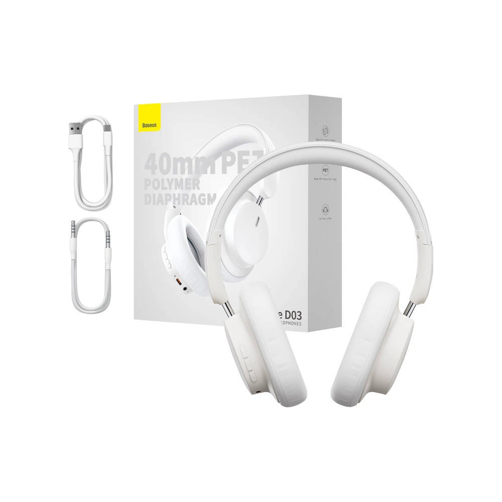 Wholesale Baseus Bowie D03 Wireless Earphones (white) - BSU4497 - {ean13} - Hurt