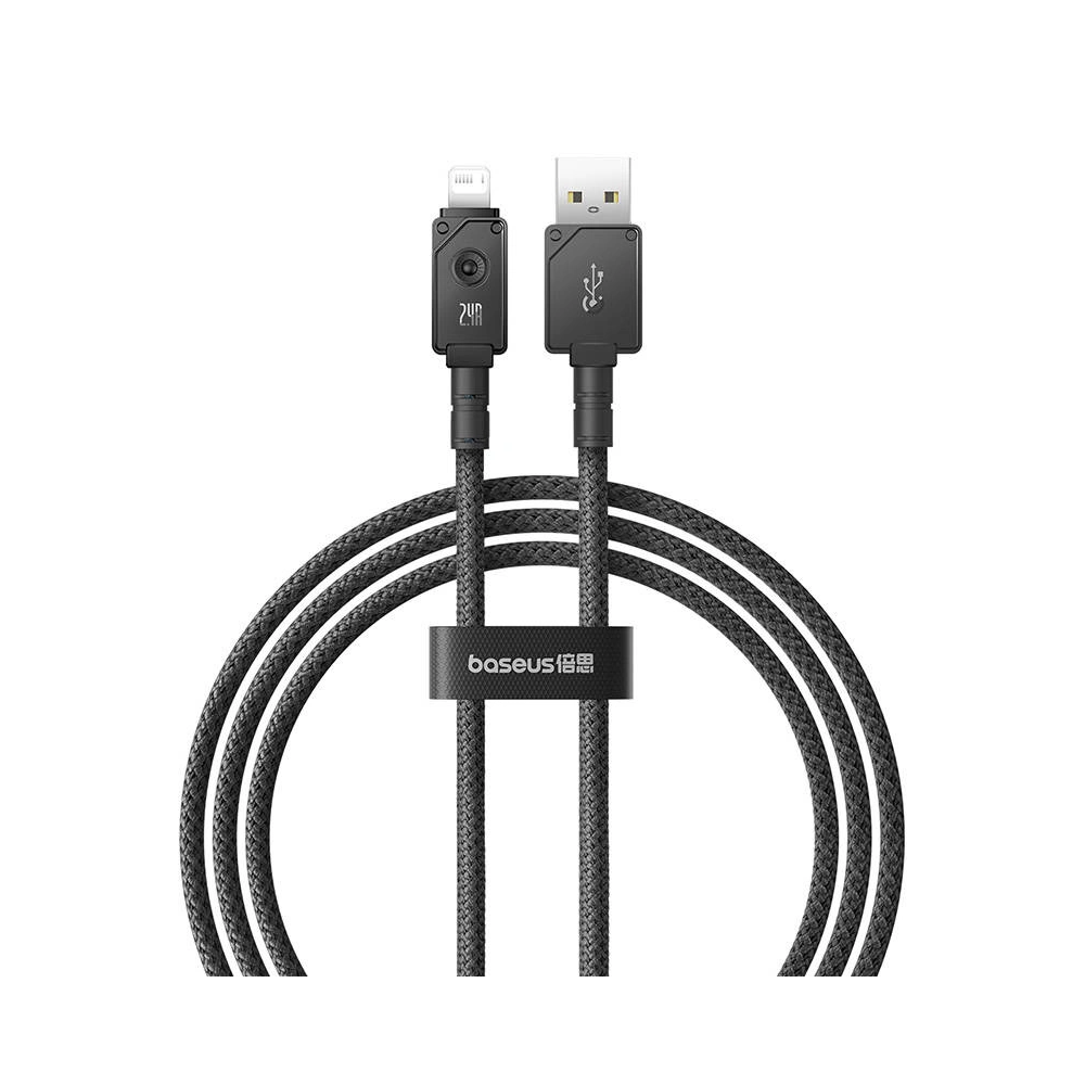 Hurtownia GSM - Cablul Baseus Unbreakable Series USB-A/Lightning 2.4A 1m (Negru) - BSU4498 - {ean13} - Hurt