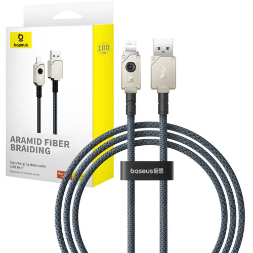 Baseus Distributor - 6932172633264 - BSU4499 - Baseus Unbreakable Series USB-A/Lightning Cable 2.4A 1m (white) - B2B homescreen