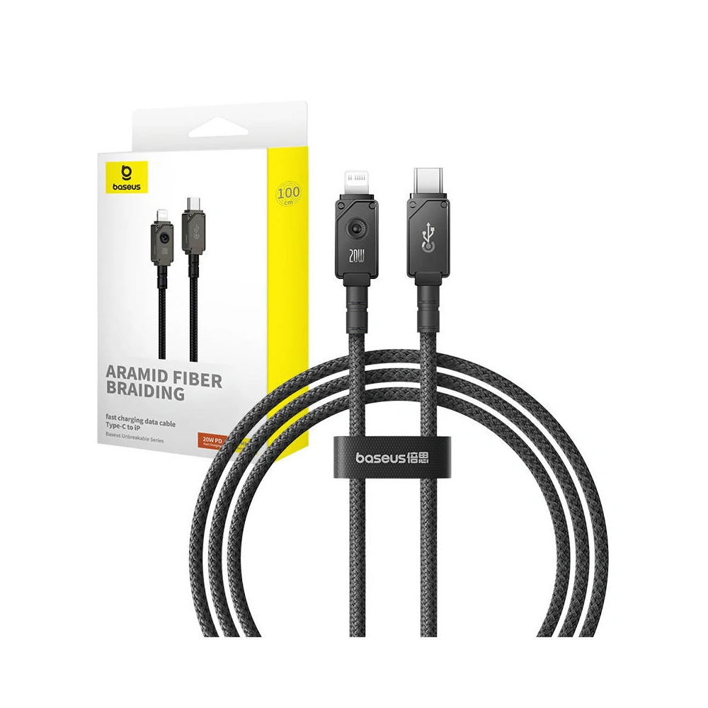Hurtownia GSM - Kabel Baseus Unbreakable Series USB-C/Lightning 2.4A 1m (Černý) - BSU4501 - {ean13} - Hurt