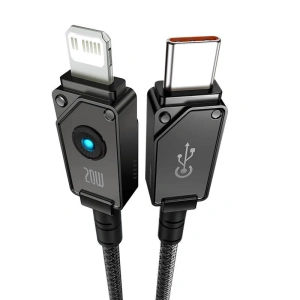 Kabel Baseus Unbreakable Series USB-C/Lightning 2.4A 1m (Schwarz)