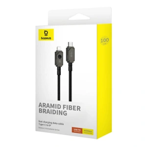 Kabel Baseus Unbreakable Series USB-C/Lightning 2.4A 1m (Schwarz)