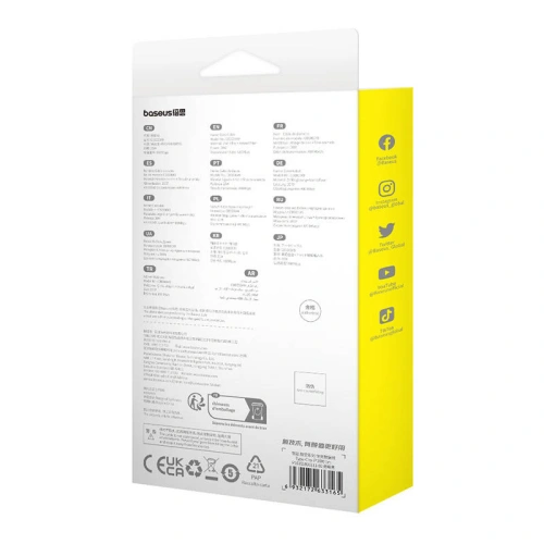 Kabel Baseus Unbreakable Series USB-C/Lightning 2.4A 1m (Czarny)