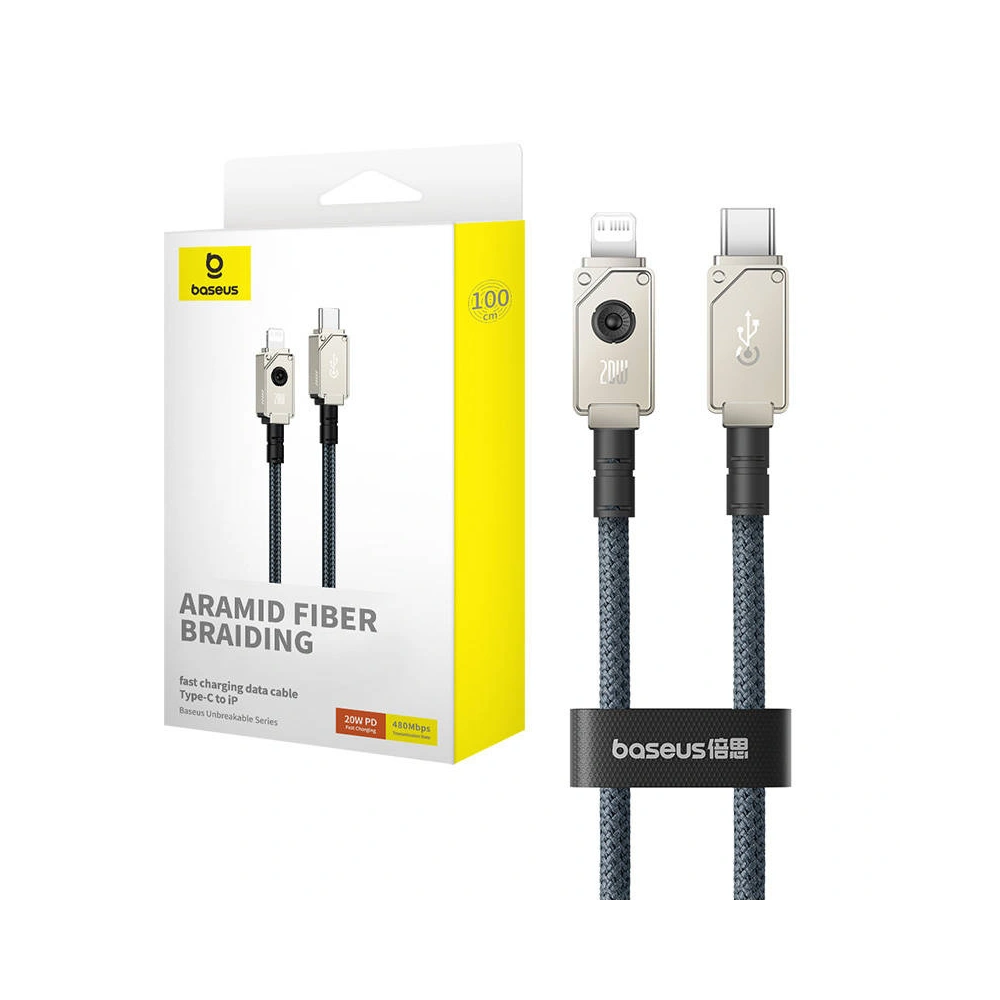 Hurtownia GSM - Kabel Baseus Unbreakable Series USB-C/Lightning 2.4A 1m (námořnická modř) - BSU4502 - {ean13} - Hurt