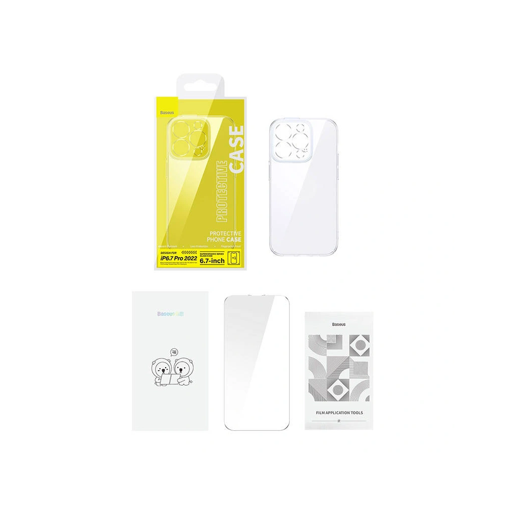 Hurtownia GSM - Etui + üveg készlet Baseus SuperCeramic Apple iPhone 14 Plus / 15 Plus - BSU4508 - {ean13} - Hurt