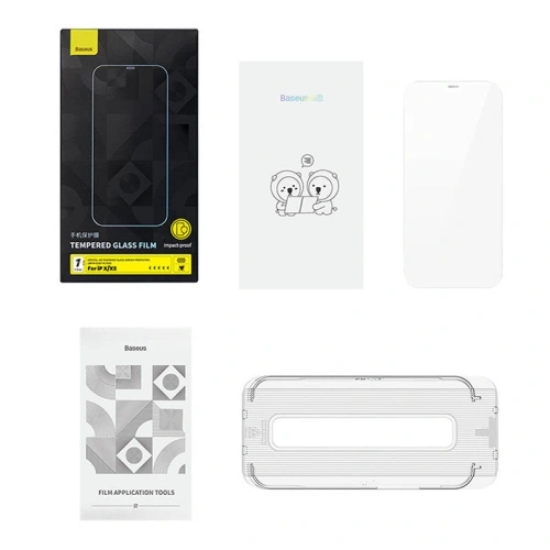 Szkło hartowane Baseus Crystal 0.3mm Apple iPhone XS/X