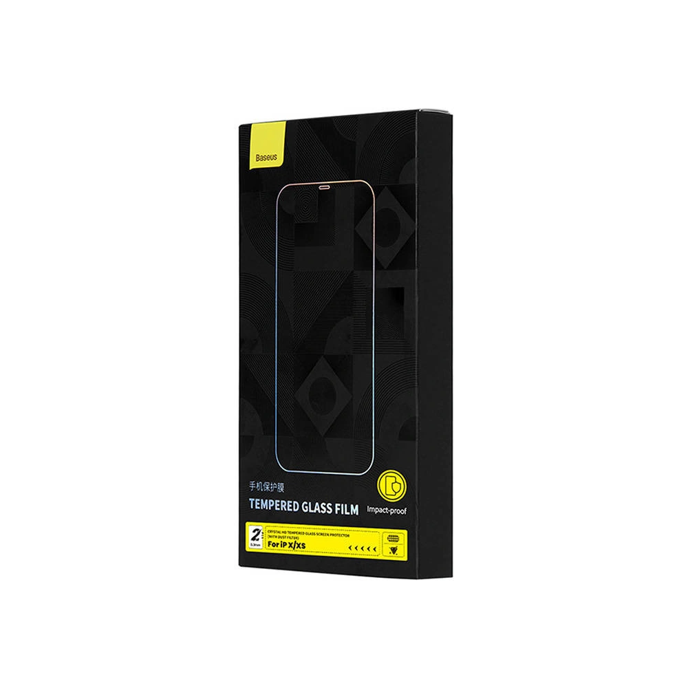 Hurtownia GSM - Sticlă securizată Baseus Crystal 0.3mm Apple iPhone XS/X [2 PACK] - BSU4510 - {ean13} - Hurt