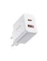 Netzteil Joyroom JR-TCF05 USB-C/USB-A 20W weiß + USB-C/Lightning Kabel 1m