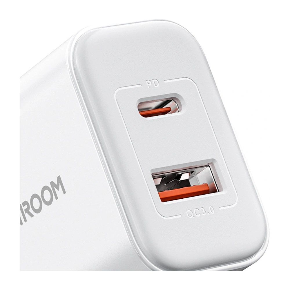 Wholesale Joyroom JR-TCF05 Wall Charger USB-C/USB-A 20W white + USB-C/Lightning Cable 1m - JYR774 - {ean13} - Hurt