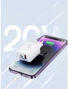 Wholesale Joyroom JR-TCF05 Wall Charger USB-C/USB-A 20W white + USB-C/Lightning Cable 1m - JYR774 - {ean13} - Hurt
